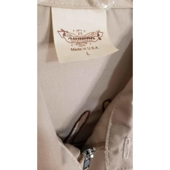 Vintage Fuzzy Deer Head Tan Mens Large Jacket By Auburn Made In The USA! - Picture 6 of 9